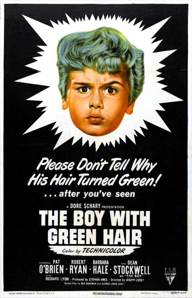 The Boy With Green Hair U Canvas Art - (24 x 36)