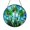 Stained Glass 5.9 Inch, variant on Green Four Leaf Clover Stained Glass Suncatcher Window Hanging, Botanical Round Glass Art Panel, Nature Inspired Decorative Window Decor Gift for Garden Lovers