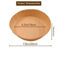 thumbnail image 3 of Air Fryer Disposable Liner,100 PCS  Non-Stick Round Paper  For  Oil-proof Water-proof,AirFryer,(Natural Color,6.3 Inches), 3 of 7