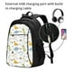 thumbnail image 2 of Balery Dinosaur Mochila con carga USB para hombre y mujer - Mochila impermeable y antirrobo para laptop con puerto USB para viajes, trabajo, 2 of 7