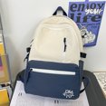 thumbnail image 3 of Bolsas de libros casuales Color de contraste Bolsa de escuela secundaria Moda para adolescentes Niños Niñas Likrtyny Para Estrenar, 3 of 8