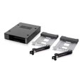 thumbnail image 1 of ICY DOCK Rugged Full Metal 2 x 2.5â€ SATA/SAS HDD & SSD Mobile Rack for External 3.5" Drive Bay with Key Lock & Thumb Screw Design | ToughArmor MB492SKL-B, 1 of 13