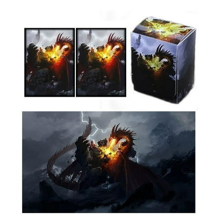 Max Pro Iconic Death Grip Deck Box , Playmat and 100 Shuffle-Tech Sleeves (fits MTG / Force of (Best Mtg Starter Deck 2019)