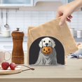 thumbnail image 2 of Yayeee Napkin Holder for Table Set of 2 Kitchen Paper Tissue Organization, White Halloween Dog, 2 of 8