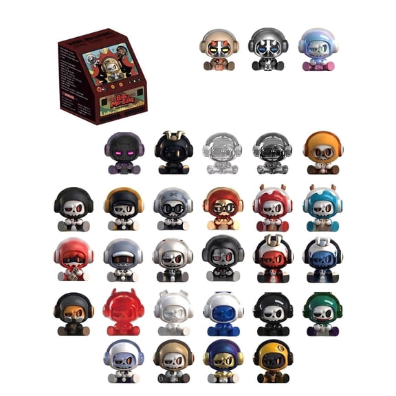 MR.BONE BabyBone Mini Figure Blind Box - Cute Sitting Pose Collectible Figure & Desk Ornament (Random 1pc)
