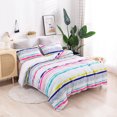 thumbnail image 3 of 3D Colorful Geometric Stripe Quilt Cover Set Bedding Set Duvet Cover, 3 of 8