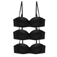 thumbnail image 2 of Women's Underwire Bra Convertible Strapless T Shirt Bra Seamless Underwear Bra Pack of 3, 2 of 7