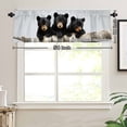 thumbnail image 3 of Bear Family kitchen Curtain Valances for Windows For Indoor Living Room Bedroom Kitchen Decoration 54x18 inch, 3 of 5