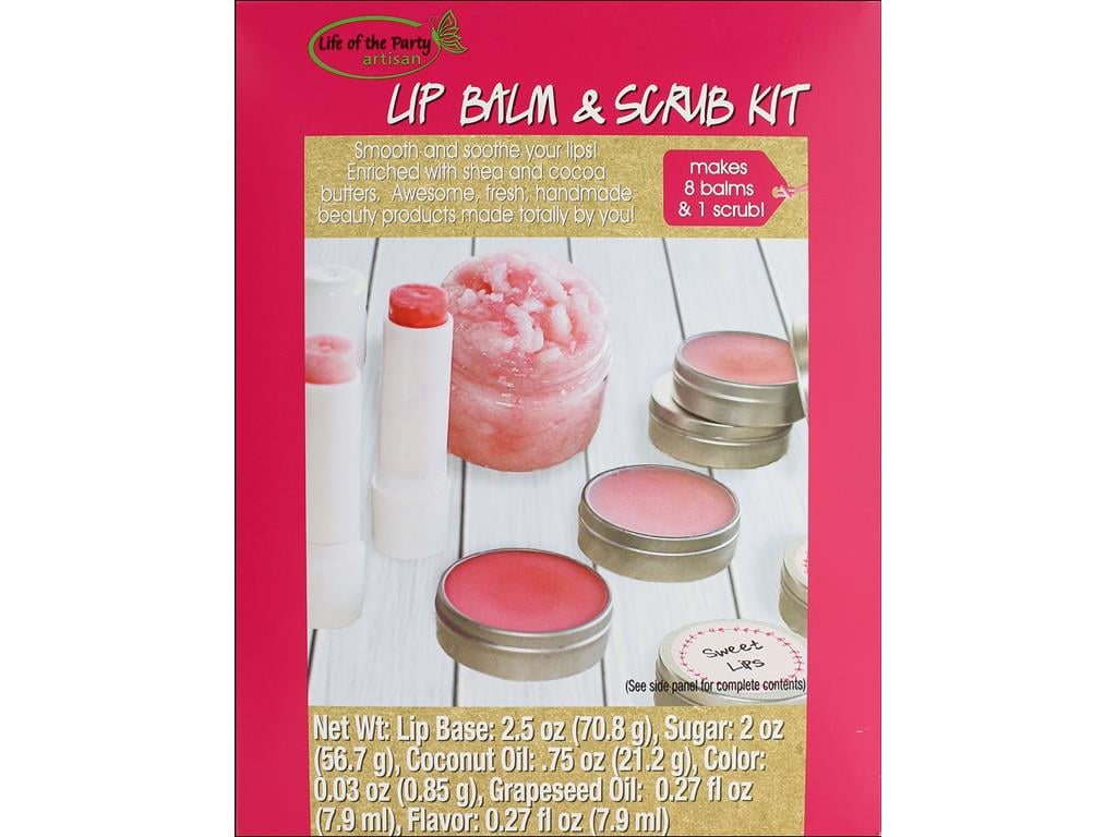 Lip Balm & Scrub Kit Makes 8 Balms & 1 Scrub