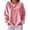 Pink, variant on ZHYou Womens Long Sleeve Velvet Sweatshirts Crew Neck Drop Shoulder Loose Fit Casual Loungewear Tops,Pink,Size M