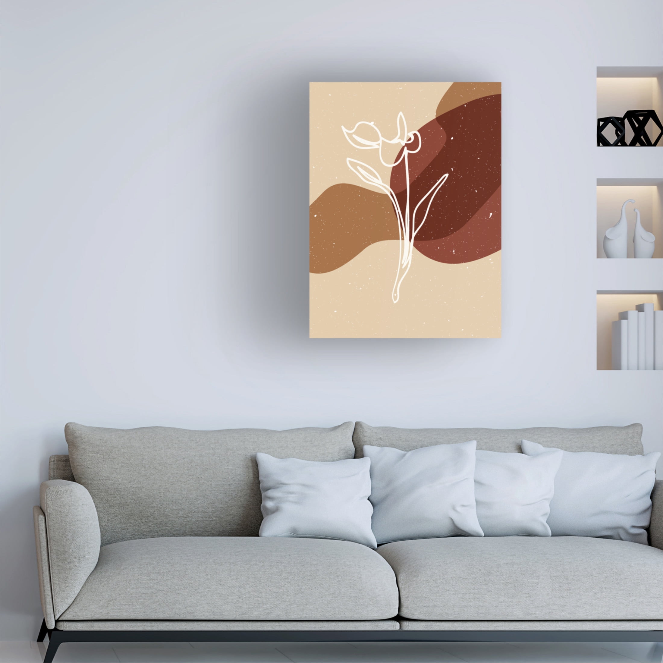 Trademark Fine Art NKTN   Abstract composition 15 Canvas Wall Art