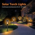 thumbnail image 3 of 6 Pack Large Outdoor Solar Flame Lights - Waterproof Solar Torch Light, Solar Powered Flickering Flame Lights, 3 of 4