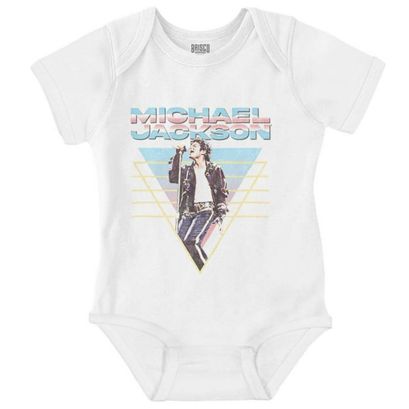 Michael Jackson 90s King of Pop Romper Boys or Girls Infant Baby Brisco Brands NB