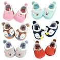 thumbnail image 2 of Coral Fleece Cartoon Baby Socks Soft Solid Animal Pattern Boys Girls Floor Baby Socks,S-L, 2 of 4