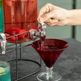 thumbnail image 4 of Basicwise 2-Pcs Versatile Glass Drink Dispenser Set with Metal Stand and Stainless Steel Spigots - Ideal for Serving Beverages, Water, Lemonade and Juice at Picnics, Camping Trips, Wedding and Parties, 4 of 10