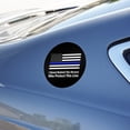 thumbnail image 3 of I Stand Behind the Heroes Who Protect This Line Thin Blue American Flag Automotive Car Window Locker Circle Bumper Sticker, 3 of 3