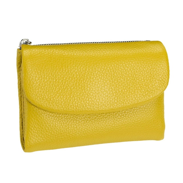 Leather Purse For Women RFID Blocking Soft Cowhide Compact Wallet Stylish Small Handbag Spacious Organizer Secure Durable