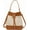 Brown, variant on Straw Bag for women Summer Beach Bag Woven Hobo Handbag Work Tote Bag Vacation Bucket Bag Crossbody Purse
