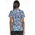 thumbnail image 3 of Dickies EDS Medical Scrubs Top for Women V-Neck DK709, S, Purr-fect Strokes, 3 of 5