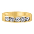 thumbnail image 2 of Mauli Jewels Rings for Women 0.50 Carat Engagement Wedding Band channel 14K Solid Yellow Gold, 2 of 4