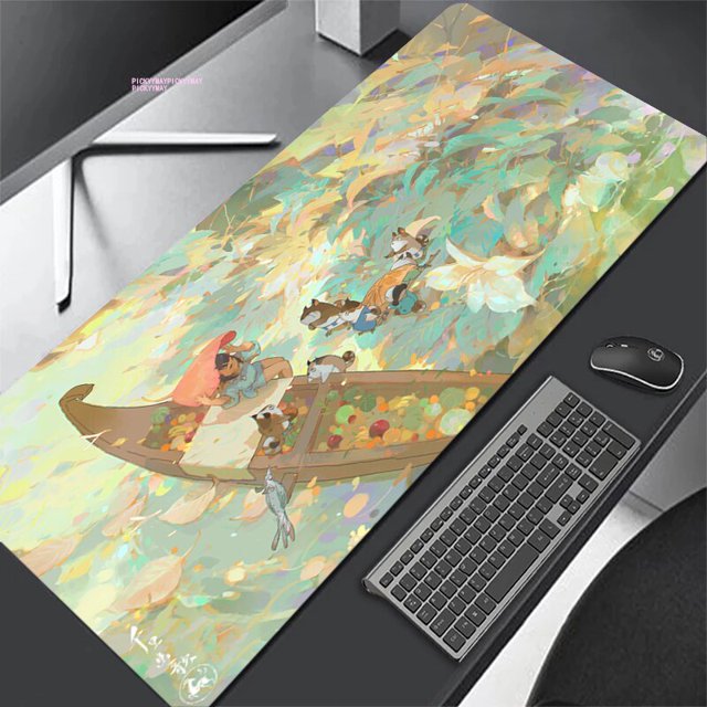 Alfombrillas de ratón Folklore Bule para Gaming, alfombrilla de ratón para Gamer, alfombrillas de teclado, alfombrillas de escritorio XXL, 90x40cm para ordenador LIUWENJING unisex