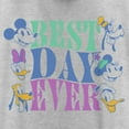 thumbnail image 2 of Women's Mickey & Friends Best Day Ever Crew Racerback Tank Top White Heather Small, 2 of 4