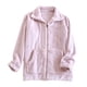 thumbnail image 2 of Pijama de manga larga para mujer, de invierno, de color liso, de franela gruesa con forro polar añadido, de manga larga, cálido, para el hogar, de poliéster., 2 of 9