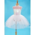 thumbnail image 3 of CHICTRY Kids Girls Sequins Open Back Ballet Dance Leotard Dress,Sizes 4-14, 3 of 7