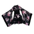 thumbnail image 4 of lionlar Japanese Floral Short Kimono Robe Blossom Bathrobe Cosplay Fancy Dress for Theme XL, 4 of 9