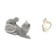 thumbnail image 5 of Estatua de gato, figura abstracta, escultura de resina, adorno de escritorio, diseño creativo, pieza decorativa, artesanía artística, adecuada para la, 5 of 8