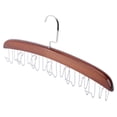 thumbnail image 4 of CTIRCHIU 1Set Rotating Twirl Wooden Tie Rack With Swiveling Head For Closet Organization And Home Decor, 4 of 8