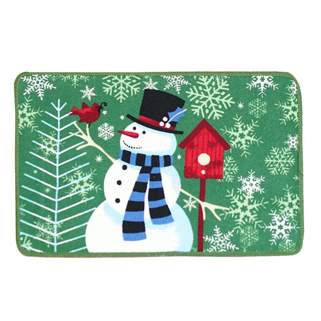 Alfombrilla de Retención de Suciedad Baoblaze 24x16 pulgadas Monigote de nieve