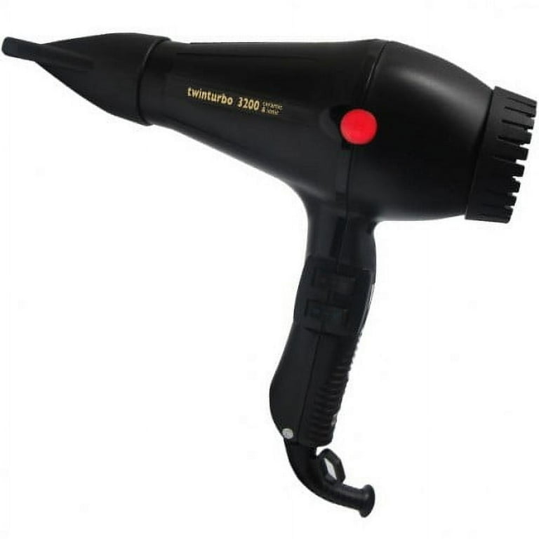 Twin Turbo Blow Power Travel Hair Dryer, 1900 Watt, Ultra Quiet