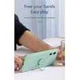 thumbnail image 3 of Kickstand Case Compatible with iPhone 12 Mini, Soft Silicone Protective Case Cover with 360°Rotatable Ring Holder (Green, iPhone 12 Mini), 3 of 14