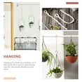 JIMING 4pcs Cotton Macrame Plant Hanger Extender Rope Plant Hanging