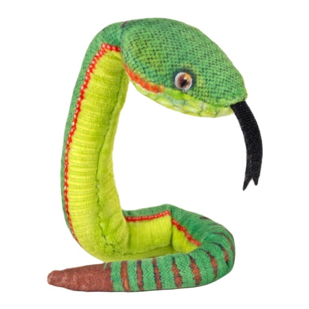 Wild Republic Coilkins Sabah Pit Viper Stuffed Animal 12 Inch Plush Toy Fill is Spun Recycled Water Bottles