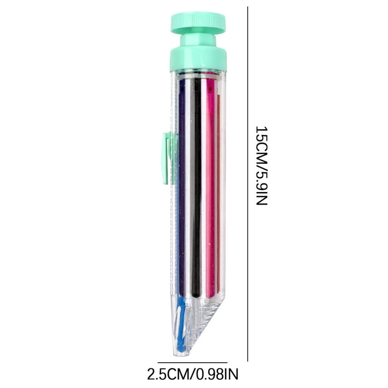 SDJMa 8 in 1 Multicolor Crayons, Retractable Crayons Pens Colored