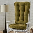 thumbnail image 4 of Greendale Home Fashions Hyatt Ensemble de Coussins pour Fauteuil Berçant Jumbo 2 Pcs, Fougère, 4 of 4
