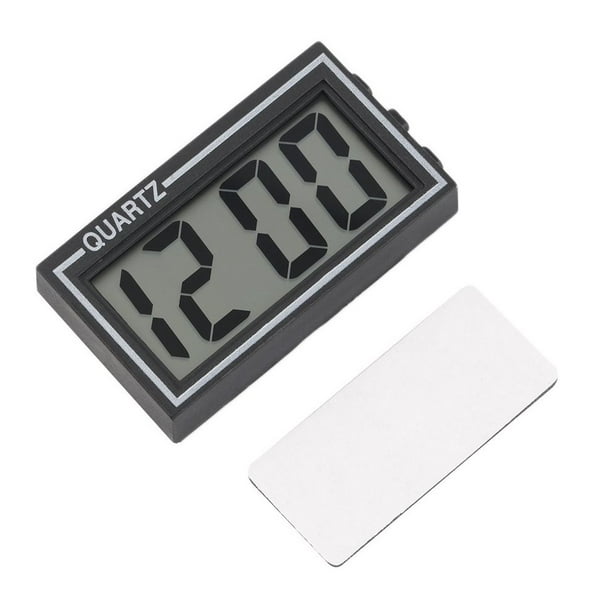 Noir Numérique LCD Table Voiture Tableau de Bord Date Heure Calendrier Petite Horloge