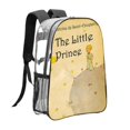 thumbnail image 1 of El Principito Mochila transparente temática, resistente y duradera, bolsa see-through para trabajo, deporte, universidad y viaje, 31 × 43 cm, 1 of 6