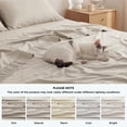 thumbnail image 4 of U by Bedsure Full Sheets Set, 4 Pieces Deep Pockets Cooling Soft Polyester Microfiber Bed Sheets Set, Beige, 4 of 11