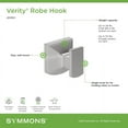 thumbnail image 2 of Symmons 493RHSTN Verity Single Hook Robe Hook - Nickel, 2 of 7