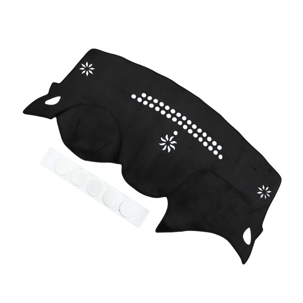 Cubierta del Tablero - Alfombrilla Antideslizante para Consola Central del Automóvil - para Chevrolet Cruze 16-21 Flannel Negro - 1Pc