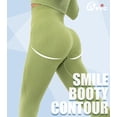 thumbnail image 2 of QRIC Women High Waist Seamless Leggings Smile Contour Butt Lift Anti Cellulite Leggings for Workout, 2 of 6