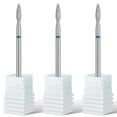 thumbnail image 1 of Rolybag Brocas para cutículas y uñas, broca para cutículas en forma de llama para uñas, broca de diamante 3/32, taladro profesional para limpieza de cutículas de seguridad para eliminar cutículas eléc, 1 of 5