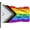 New Pride Flag 3x5 FT, variant on Rainbow Pride Flag LGBTQ Double sided Gay Bisexual Progressive Flag, featuring cute printed patterns, used for outdoor garden decoration