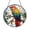 Acrylic 3.5 Inch, variant on Colorful Parrot Stained Glass Suncatcher, Tropical Bird Window Hanging Decor, Vibrant Jungle Art Panel, Exotic Home Accent Ornament Gift for Bird Lovers