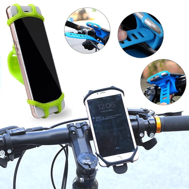 Universal 360 Rotate Silica Gel GPS Car Bike Phone Holder Bicycle Mobile Cellphone Holder Motorcycle Suporte Celular NonmagneticGrey He Qiyong unisex