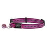 Blue Frog Track N Guard 1X Protective Reflective Break Away Cat Collar & I.D. Tag, Pink