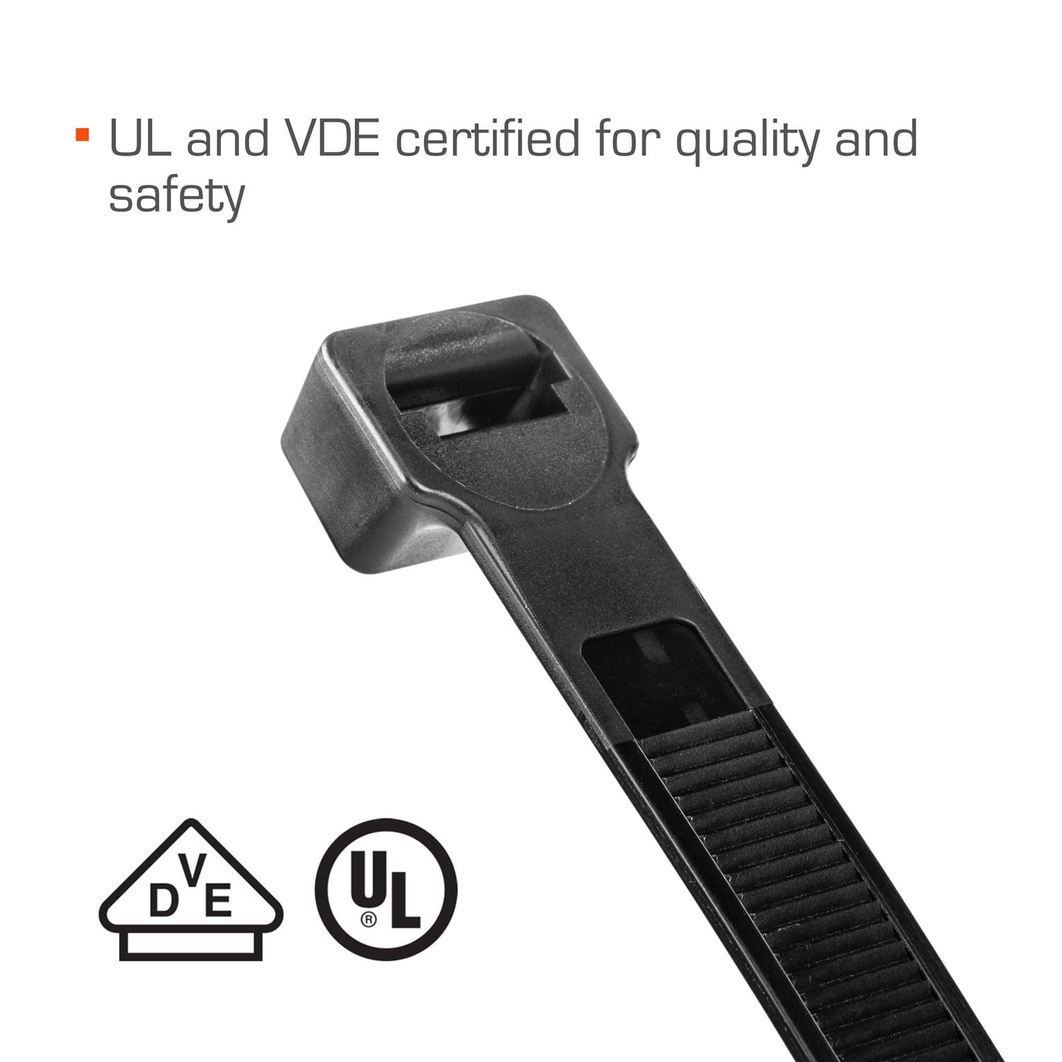 TR Industrial Ultra Heavy Duty Multi-Purpose UV Cable Ties (100-Piece), 250 lbs. Tensile Strength, 13.8", Black